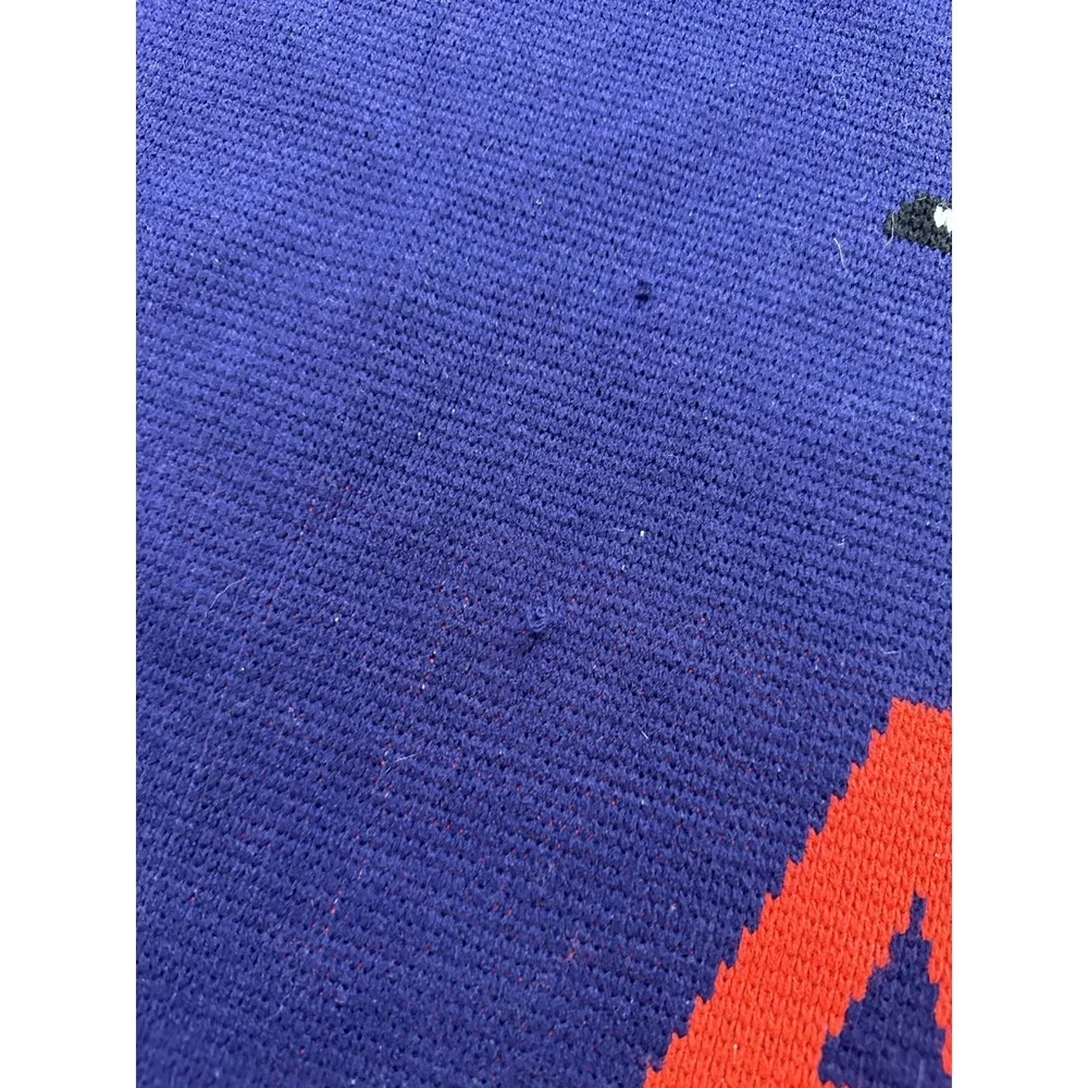 Southwest Airlines Blanket 100% Acrylic Vtg 80s USA Airplane Red Blue Logo Knits